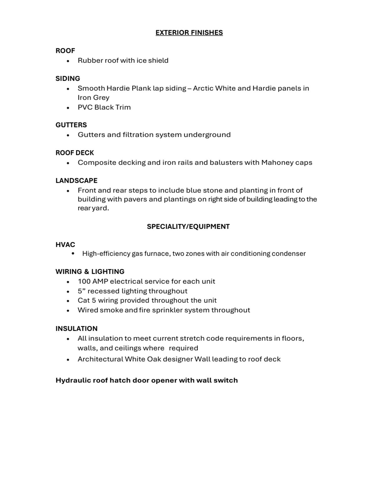 Unit 3 finishes summary