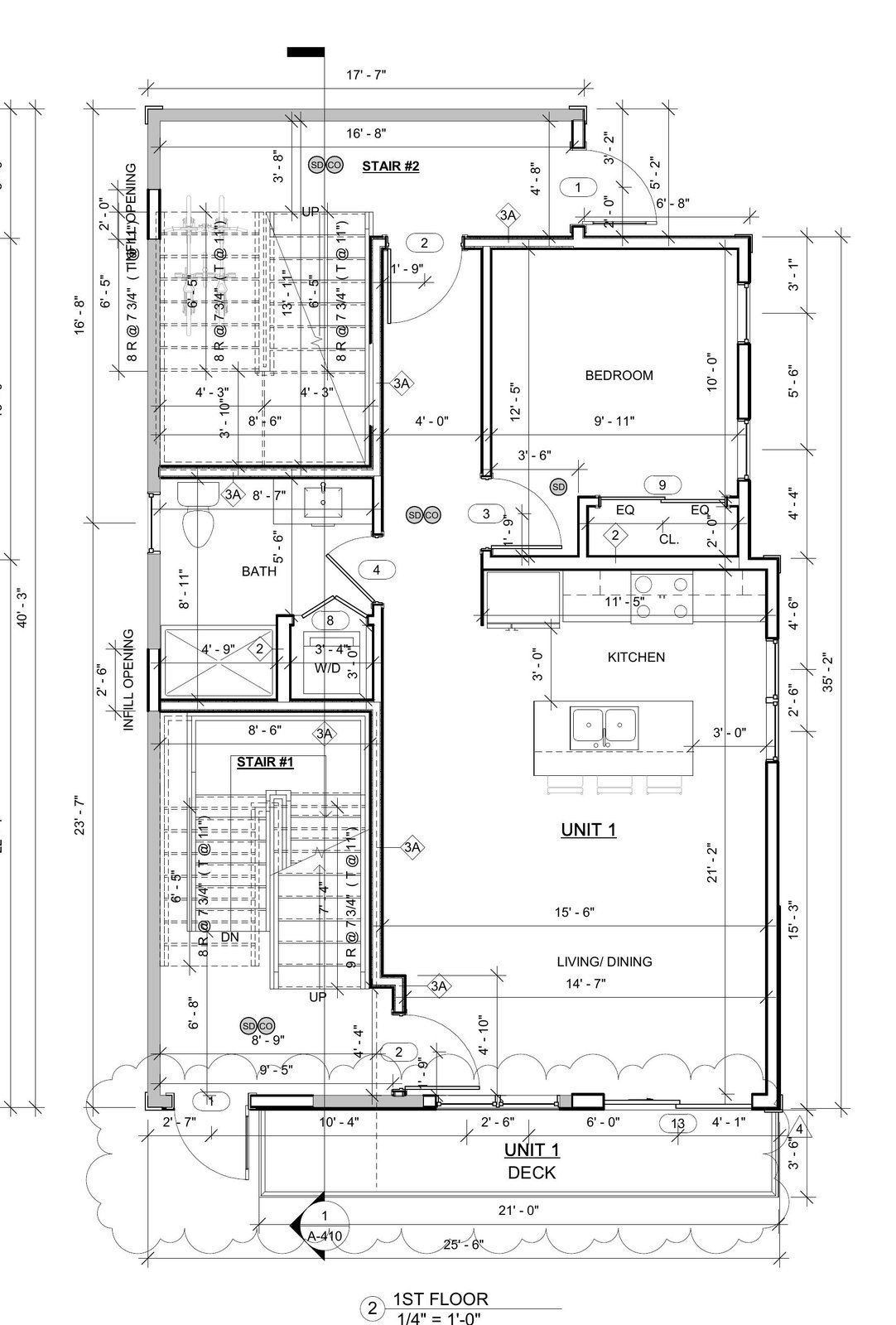 Unit 1 floor plan