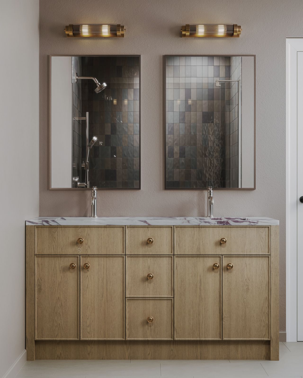 Unit 3 primary bath double vanity